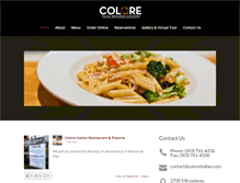 Tablet Screenshot of coloreitalian.com